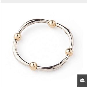 J.Jill sculpted mixed metal stretch bracelet